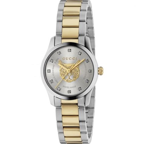 gucci two tone women's watch|gucci g timeless cat.